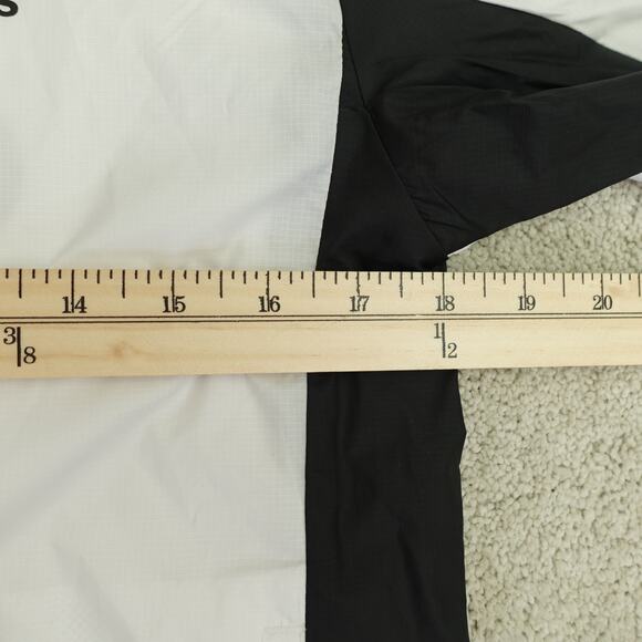 NWT adidas Womens Marathon Windbreaker Track Jacket Full Zip Hooded White XS - Picture 4 of 8